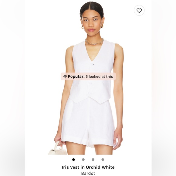 Iris Vest in Orchid White - Picture 2 of 5